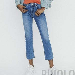 Maje Panna Bleu Ankle Jean Pant